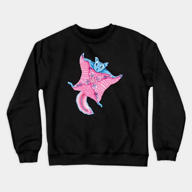 Flying Squirrel Totem Animal Crewneck Sweatshirt by FreeSpiritMeg